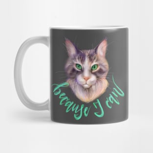 Maine Coon Cat with Green Eyes Mug